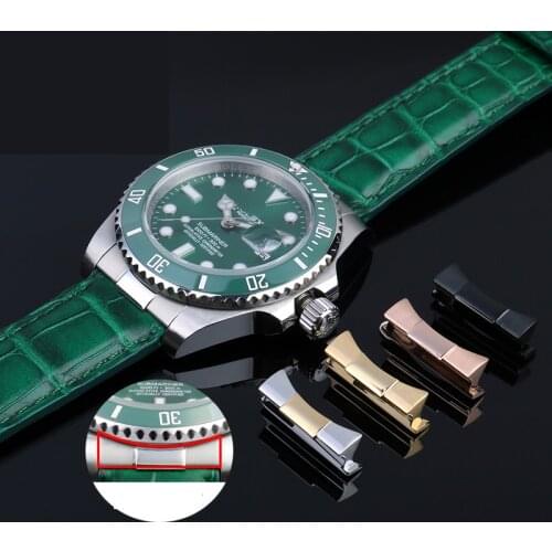 Premium Curved End Stainless Steel Watch Strap Link Repair 20mm for solid Watch Band Wristwatch Link