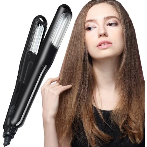 Fast Heating Hair Corrugated Iron Hair Wave Curler 30 Seconds Ceramic Curling Tools Womens Long Hair Waver Styling Tools