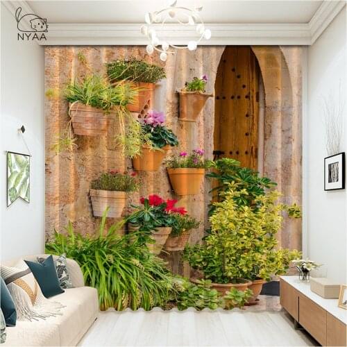 Beautiful Porch Decorated With Flowers In Italy Curtain Window Curtains In The Beauty Salon Modern Curtain Flower Micro Shading
