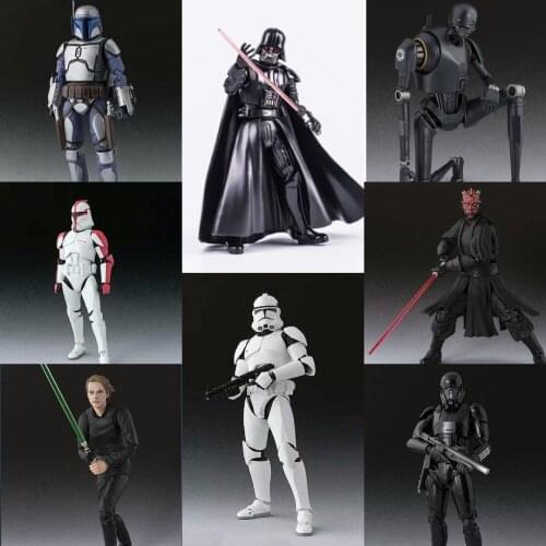 STAR WARS The Black Series SHF Clone Trooper Darth Maul Darth Vader Joints Movable Action Figure Model Toys Children Gifts