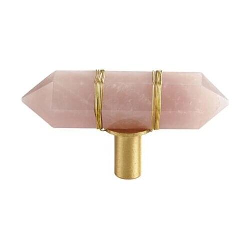 1pcs Copper Handles White Pink Crystal Handle Wardrobe Drawers Door Cabinet Pulls Furniture Decoration Hardware Knobs