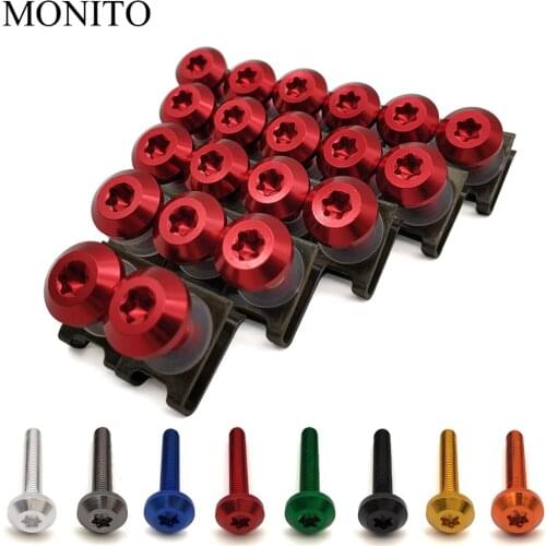 20pcs For Gas Gas EC2T FSE FSR EC300 EC250 EC 250 300 EC250 EC300 Motorcycle Custom Fairing Body Bolt Screw Spring Bolts Nuts M6