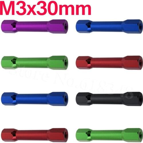 8-pack M3x30mm Aluminum Standoffs Spacer Hex For RC Quadcopter Accessories