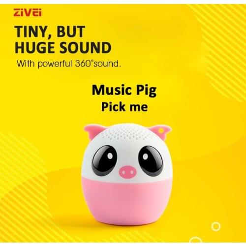 ZIVEI Animal Bluetooth Speaker Mini Wireless Loudspeaker Portable MP3 Music Sound Column for PC Mobile