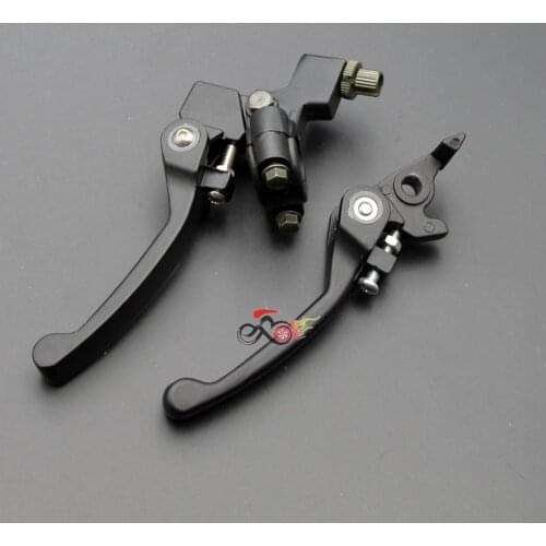 7/8" FOLDING CHROME BRAKE CLUTCH LEVER SET SDG SSR 50cc 70cc 110cc 107cc 125cc SDG SSR PIT BIKE Dirt Bike Max E-Mot New