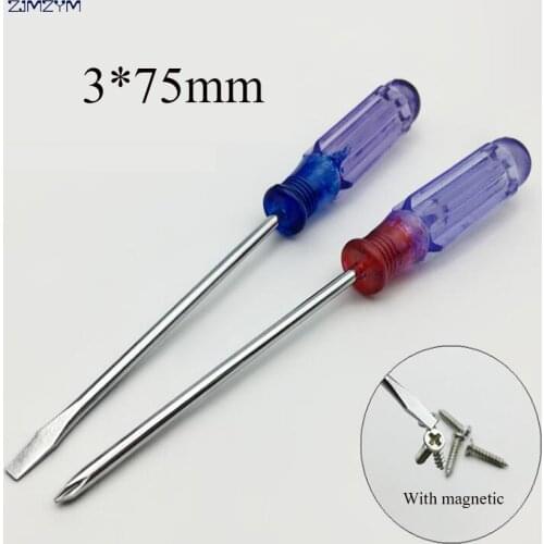 Hot sale 3.0*75MM Slotted screwdriver and Phillips screwdriver with magnetic repairing disassemble tool for electronic product