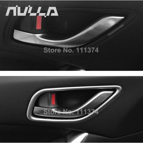 Chrome For Mazda Cx5 2013 2014 2015 2016 Cx-5 Inner Door Handle Cover Cup Trim Frame Car Accessories