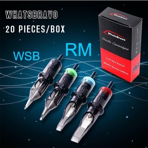 Luckybuybox WhatsBravo Disposable RM Tattoo Cartridge Needles with soft membrane For Tattoo Rotary Pen Needles Supply