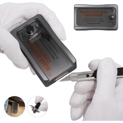 EHDIS Blade Disposal Container Carbon Vinyl Film Snap off Cutter Knife Collector Clip Base Magnetic Gathering Blades Storage Box