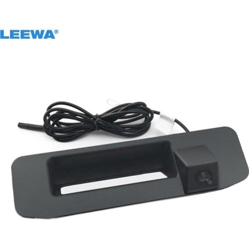LEEWA Car CCD Rearview Camera Trunk Handle Camera for For Mercedes-Benz GLK300 Original Size Night Vision Parking Camera