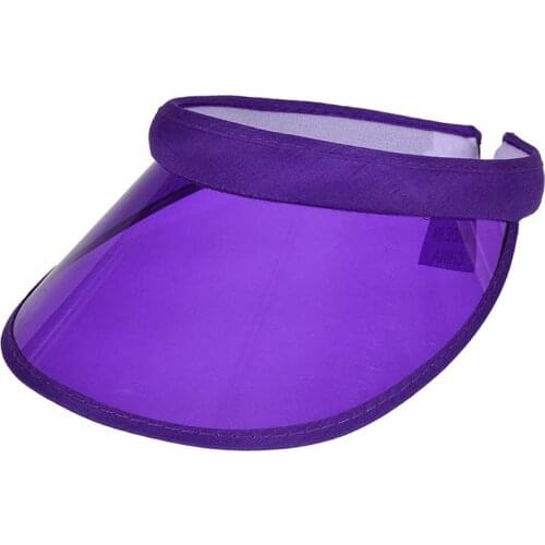 Summer Anti-UV Women Men Baseball Hat Transparent Empty Top Plastic PVC Sunshade Hat Visor Caps Bicycle Sun Hat Sport Sports