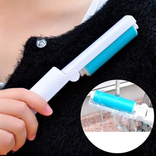 Hot Foldable Static Electrostatic Clothing Lint Dust Remover Roller Portable Clothes Pets Hair Fur Sweeper Cleaner Brush #BL1