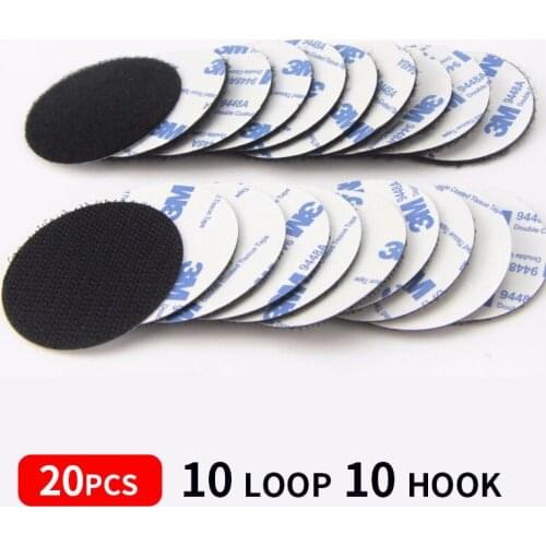 Powerful self-adhesive hook and loop fastener with Velcro Velcro Velcro with glue hook and loop, size can be customized