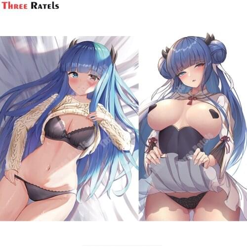 Three Ratels A845 Ibuki Azur Lane Sexy Girl Stickers For Passat B5 Car Door Mirror Decor Decals Vinyl Material