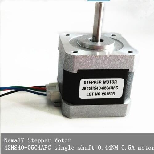 Nema17 Stepper Motor 42HS40-0504AFC single shaft 0.44NM 0.5A motor length 40mm CNC Engraving