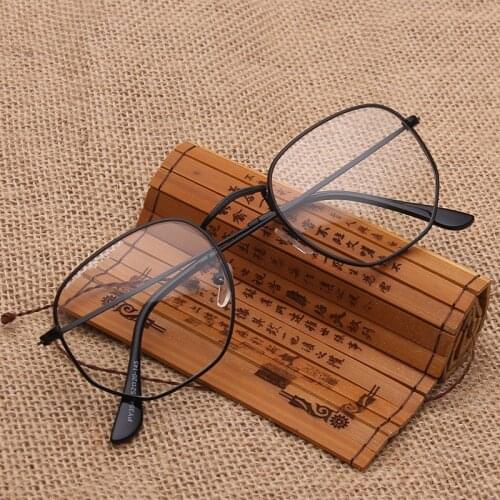 2021 New Fashion Polygon Women Eyeglasses Men Classic Retro Myopia Eye Glasses Frame Trend Brand Design Computer Eyewear
