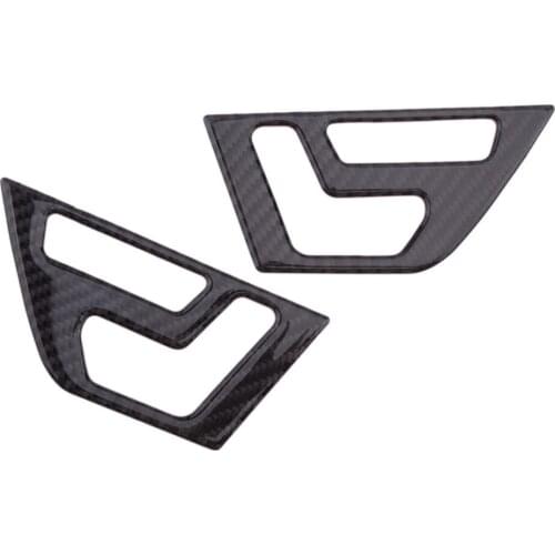 2pcs Carbon Fiber Interior Door Seat Shift Panel Trim Fit for Mercedes Benz W204 2007 2008 2009 2010 2011 2012 2013