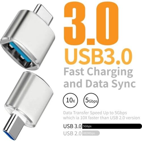 New Type C Male to USB 3.0 Female Connector Converter OTG Adapter For Macbook Samsung S20 Type C to USB OTG Disk Flash Converter