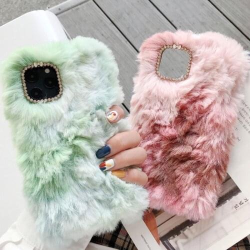 Shockproof Phone Case for Samsung Galaxy Note 8 9 10 Plus 20 Plus Fluffy Furry Plush Protection Cover Skin Soft Shell Back