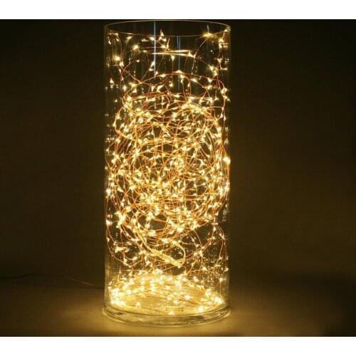 1M 2M 3M cr2032 3V led Outdoor LED String lights Holiday New Year Fairy Garland For Christmas Tree Wedding Party Decoration