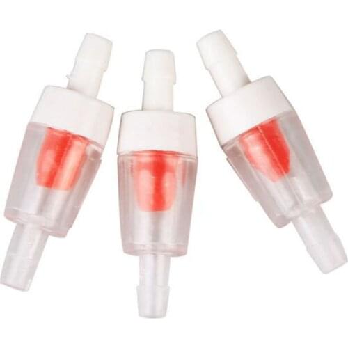 5pcs/lot White Red Aquarium Air Pump Check Valve Fish Tank One Way Non-Return Check Valve Aquarium Co2 System Air Pump
