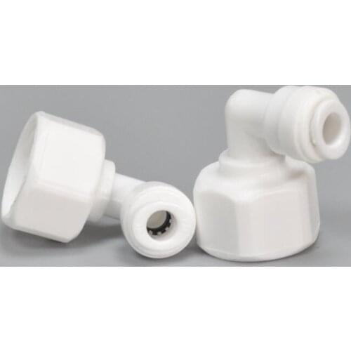 10 pcs L type Pure Water Machine Fitting Accessories 1/4 Elbow 1/2 Female Thread With Seal Ring Bend Joint