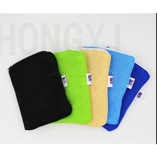 2pieces/lot Double-layer multicolored mesh bag fish tank zipper filter bag aquarium filter material bag activated carbon bag