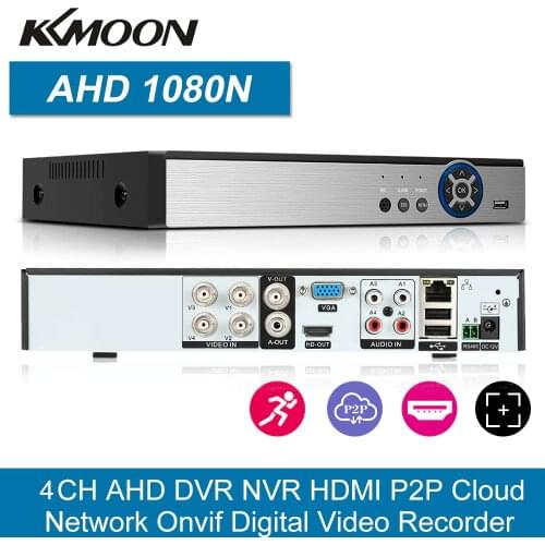 4CH 1080P 5 in 1 Hybrid AHD DVR CCTV Digital Video Recorder With Wifi 3G Onvif Cloud P2P H.264 For AHD Camera IP Camera Security