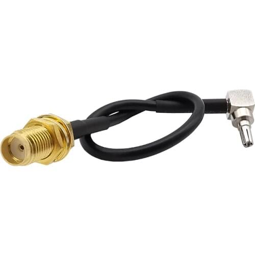 ALLiSHOP crc9 to sma RG174 pigtail cable 0-3GHz sma female sockets connector to crc9 adapter For HUAWEI PCI wifi router Modem