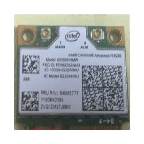 Wireless Adapter Card for intel Dual Band 6235AN 6235ANHMW 04W3777 300Mbps+BT4.0 Half Mini PCI-e Card for Lenovo ibm thinkpad