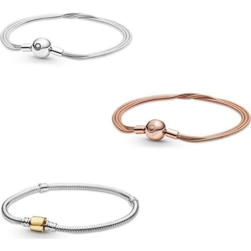 Bracelet Multi Snake Chain Barrel Clasp Bracelets Women Pulseira Hombre Feminina Masculina Pulseras Silver 925 Sterling jewelry