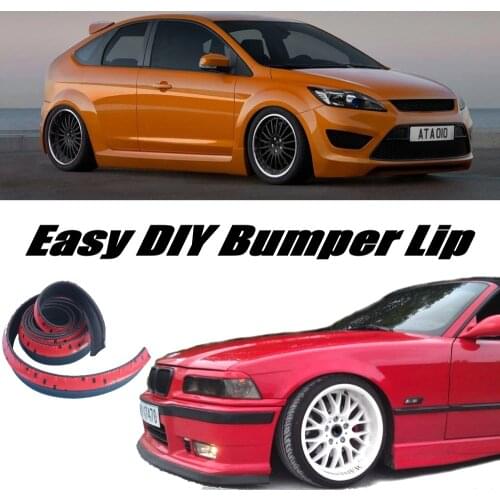 Bumper Lip Deflector Lips For Ford For Focus / ST Front Spoiler Skirt For Top Gear Friends Car View Tuning / Body Kit / Strip