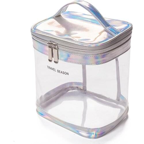 Travel Transparent Cosmetic Bag Women Zipper Clear Makeup Bags Beauty Case Make Up Organizer Storage Bath Toiletry Bag LBS