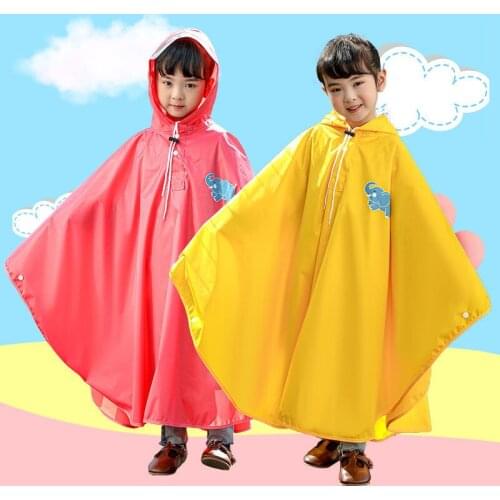 High Quality New Kids Stylish Rain Poncho Waterproof Rain Jacket Coat for Girls Boys Raincoat Children School