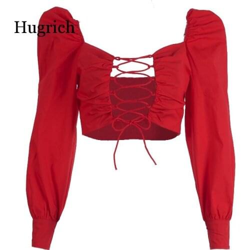 Белые блузки Hugrich China At AliExpress