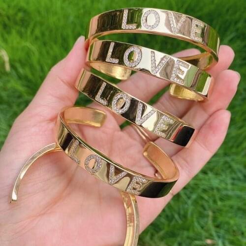 3 Pcs High quality LOVE jewelry bangle Gold color metal bangle Jewelry bangle jewelry Gift women jewelry 51465