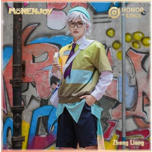Monenjoy Honor of Kings Zhang Liang Cosplay Costumes Skin School Art Student Cos Sets