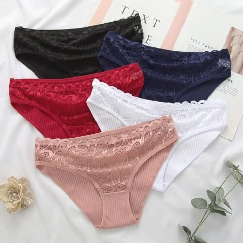 Lace Panties Sexy Underwear for Women Breathable Soft Low Waist Pantys Lingerie Female Seamless Briefs comfortable Underpants