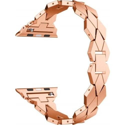 Link bracelet strap for apple watch band 44mm 40mm 42mm 38mm iwatch 5/4/3/2/1 metal stainless steel watchband Accessories+TOOL