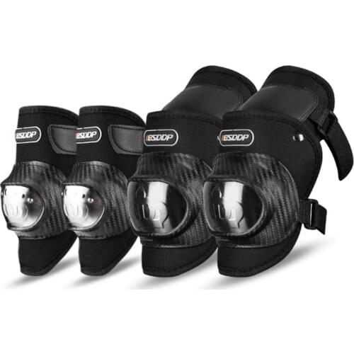 4Pcs Motorcycle knee and elbow pads, Motorcycle Protection cross-country riding racing bicycle riding skating protective gear