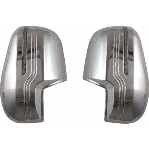 Novel style 2PCS ABS Chrome plated For Nissan NAVARA D23 NP300 2015-2018 door mirror covers with LED