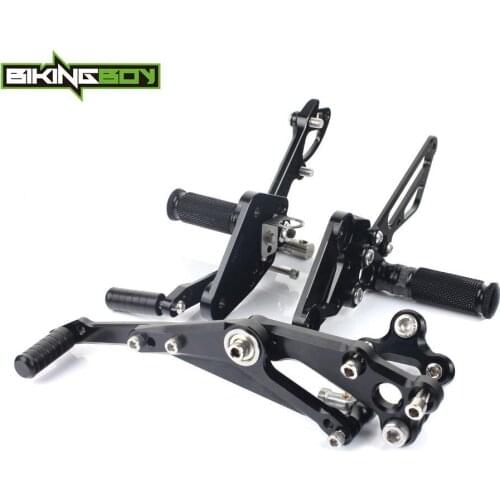 BIKINGBOY Rear Sets Foot Pegs Rests For Suzuki GSF 1250 Bandit GSX 1250 07 08 09 10 11 Adjustable Footpegs Footrests Rearsets