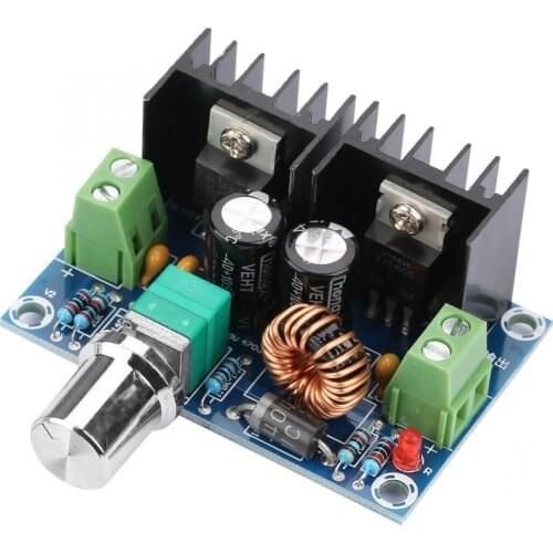 DC-DC Voltage Regulator High Power Step-Down Module 4-40V to 1.25-36V Adjustable DC-DC Voltage Stabilizer Power Supply