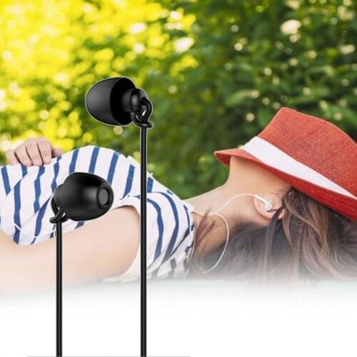 Wired Headphones Music Sports Earphones Soft Silicone Noise Cancelling Sleeping Headset Durable Earbuds For Home For MP3