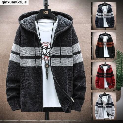 Qinxuan&Zijie Men's Pullovers With Zip