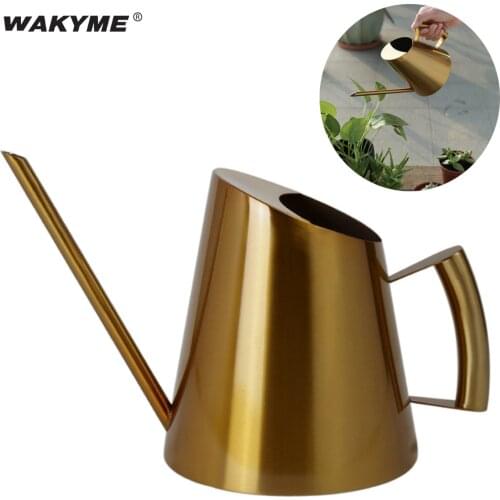 Long Mouth Water Cans Stainless Steel Garden Kettle Flower Plants Watering Pot Large Capacity 400ml 900ml 1500ml