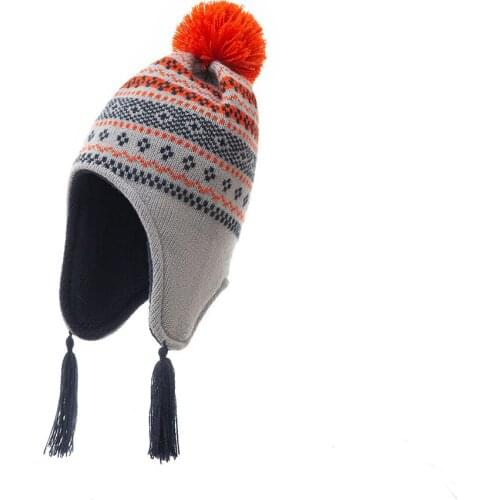 2020 Hats Knitted Pompom Baby Hat Cap Thick Warm Baby Girl Boy Hat Beanie Winter Ear Warm Kids Hat Baby Bonnet Muts For 0-3years