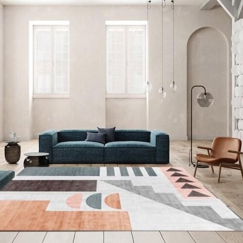 Modern Anti-slip Carpet Indoor Printed Decoration Area Rugs Living Room Bedroom Bedside Bay Window Sofa Floor Decor Mat A33