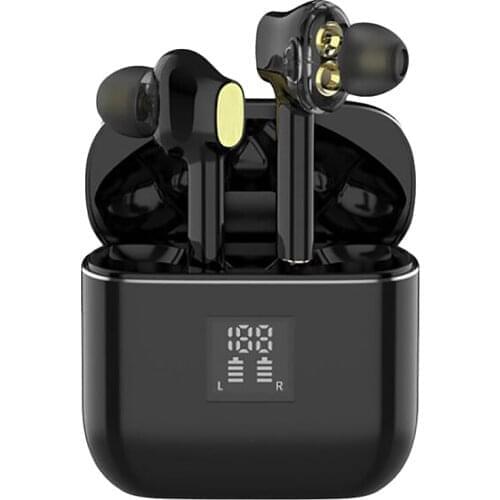 TWS T07 Wireless Earphone Bluetooth Headset Graphene Double Moving Coil Headsets IPX7 Waterproof Earphones Headsets