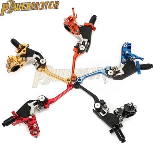 Universal Motorcycle CNC 360 degrees Folding Clutch Lever Fit CRF KLX YZF RMZ KAYO BSE Dirt Bike MX Motocross Enduro Off Road